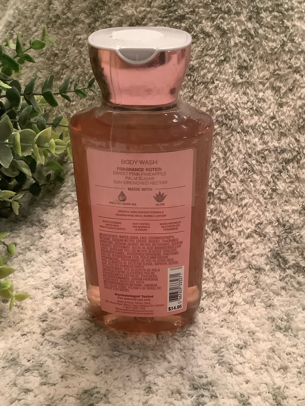 Bath & Body Works Scented Costa Rica Pink Pineapple Sunrise Body Wash NWT 10oz. - Picture 5 of 10